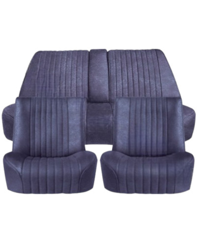 Garnitures de sièges avant & arrière velours bleu Citroën DS