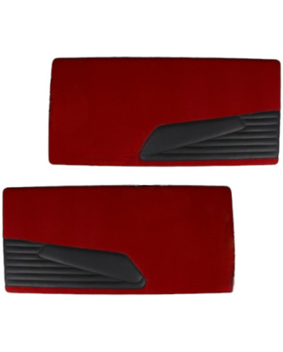 4 panneaux de portes velours rouge Citroën DS haute qualité