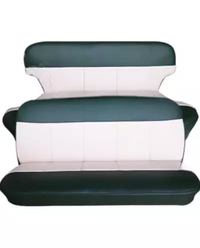 Garnitures avant & arrière simili 2 tons vert/crème Ford vedette