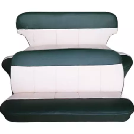 Garnitures avant & arrière simili 2 tons vert/crème Ford vedette