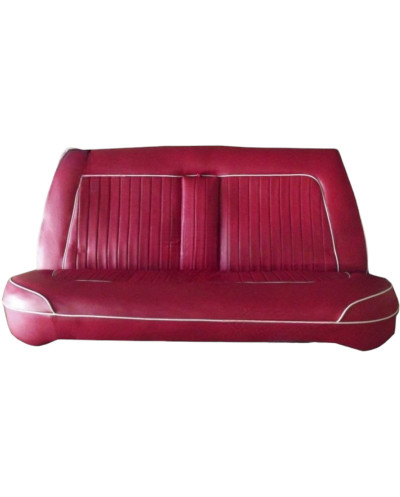 Garnitures sièges avant & arrière simili rouge passepoil blanc jaguar MK2