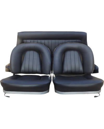 Garnitures sièges complet simili noir Lancia Fulvia coupé phase 3