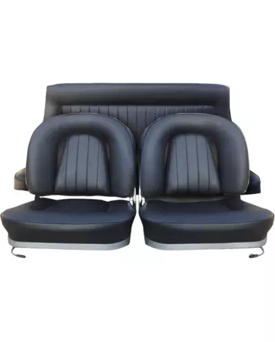Tapizado completo del asiento en Lancia Fulvia fase 3 negro