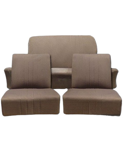 Rear armrest seatupholstery trim brown cloth Peugeot 203 sedan