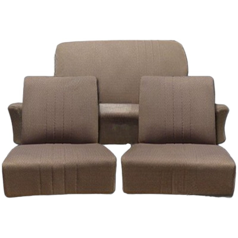 Garnitures de sièges sans accoudoir arrière tissu marron Peugeot 203 berline