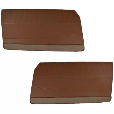 2 panneaux de portes avant simili marron Peugeot 204 coupé/cabriolet