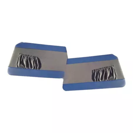 4 Panneaux de portes tissu gris écorce/simili bleu Peugeot 403 berline