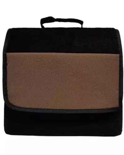 Sac de coffre non tissé renforcé noir / tissu écorce marron renault 4 CV