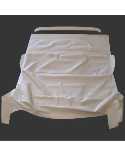 Roof headliner fabric with off-white diamond tip Renault dauphine