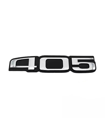 405 chromen kofferbaklogo voor Peugeot 405 phase 2