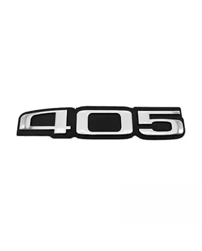 405 chromen kofferbaklogo voor Peugeot 405 phase 2