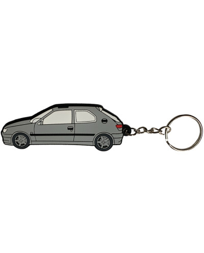 Peugeot 306 S16 gray keychain