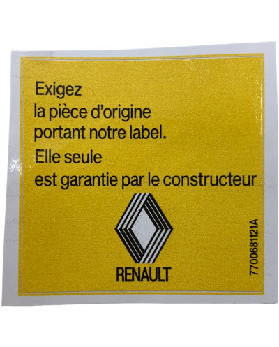 Renault Sticker Require Original Part for Super 5 GT Turbo High Quality