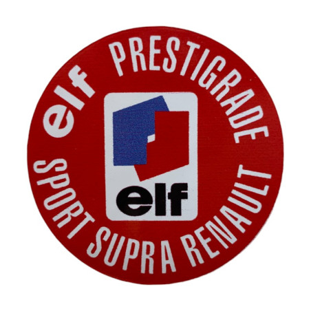 Stickers Renault Elf Prestigrade Sport Supra Bouchon Huile R4, R6, R8, R12, R14, R15, R16