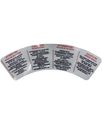 Spare Wheel Sticker 205 GTI CTI Wear-Resistant