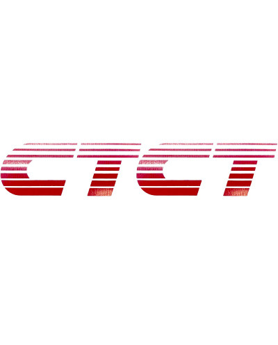 Stickers ct for front fenders Peugeot 205 ct Red