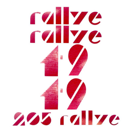 Stickers 205 Rallye 1.9