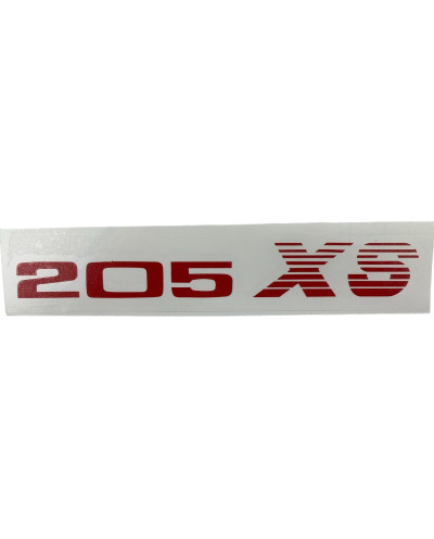 Peugeot "205 XS" Red Sticker High Quality Resistance