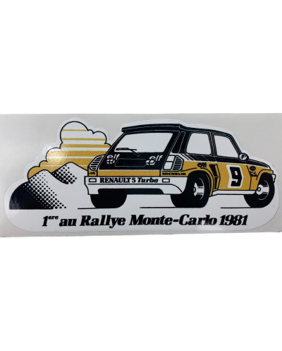 High quality Renault 1st Au Rallye Monte-Carlo 1981 sticker