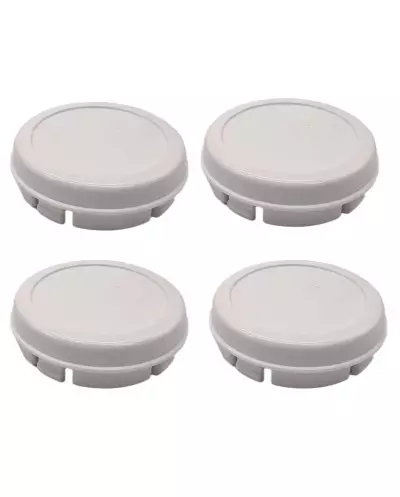 4 White 60 mm Wheel Centers for PTS SL434 Peugeot 106 205 309 Rim