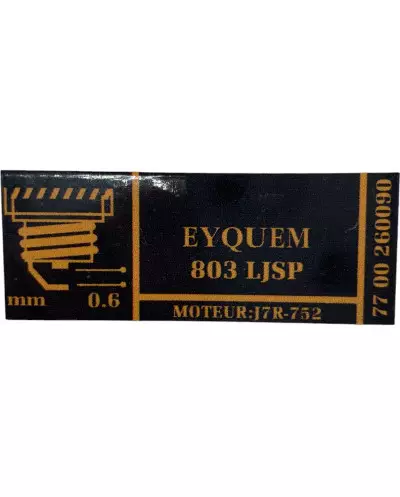 Sticker Sticker Bougie Eyquem 803 LJSP Renault 21 2L Turbo