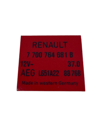 Sticker Anti Percolation AEG L651A22 37.0 Renault 5 GT Turbo de haute qualité