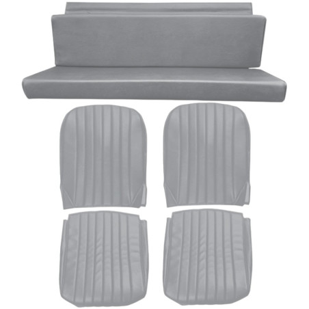 Garnitures 2 sièges avant + banquette arrière Skaï Gris Citroën Méhari