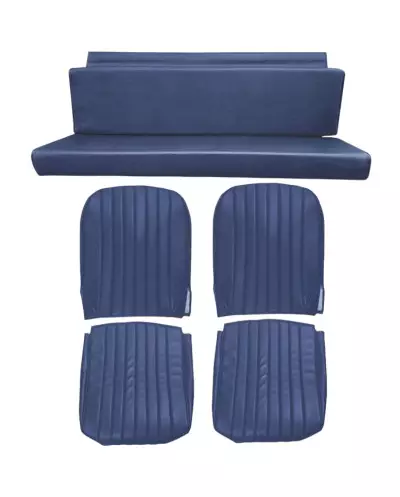 Polsterung 2 Vordersitze + Rückbank Skaï Bleu Citroën Méhari