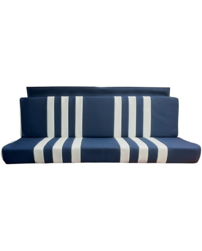 Rear seat upholstery Skai Blue Striped White for Citroën Méhari