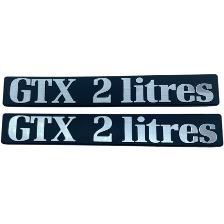 Par de Renault Fuego GTX 2L Side Logo