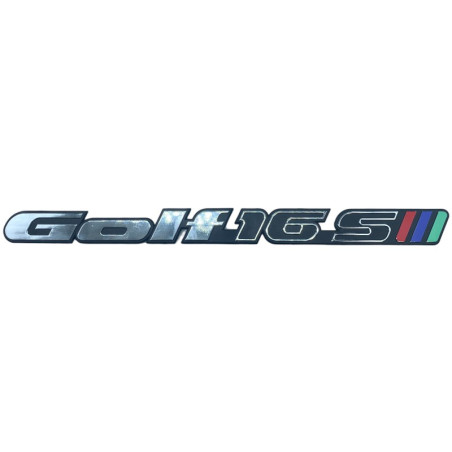 Golf 16S kofferbaklogo voor Volkswagen Golf 2 Match