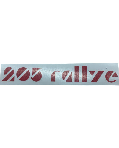 Adesivos com logotipo do Coffre 205 Rallye Peugeot 205 Rallye