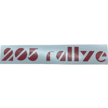 Adesivos com logotipo do Coffre 205 Rallye Peugeot 205 Rallye