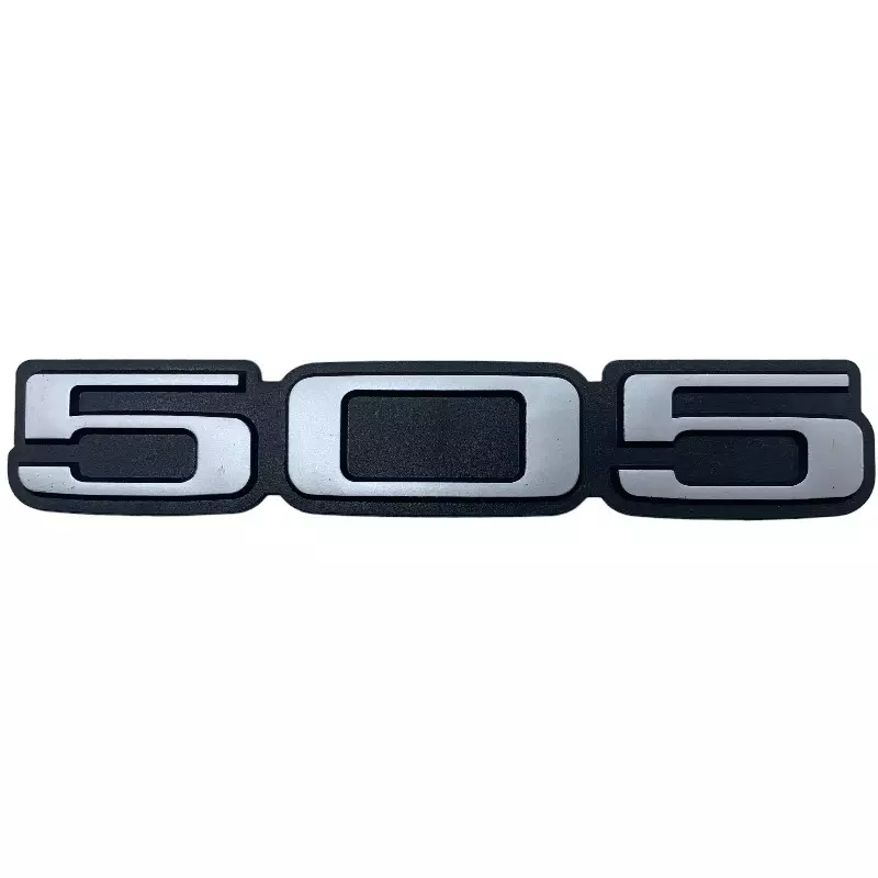 Peugeot 505 trunk logo Grey UV protection.
