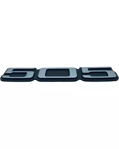 Peugeot 505 Grey ABS Plastic trunk badge.