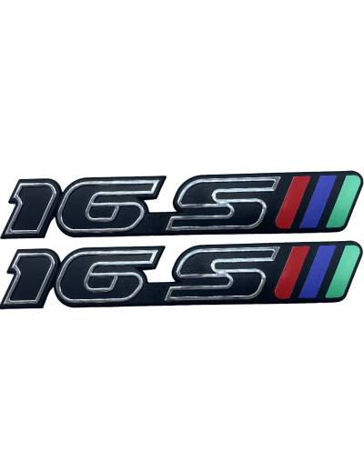 Par de logotipos de para-lamas para Volkswagen Golf II GTI 16S Match