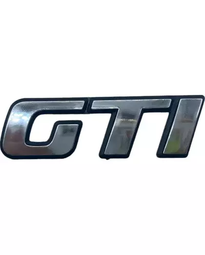 Logo GTI chrome pour Peugeot 306