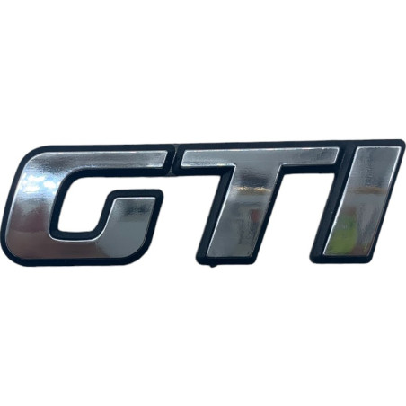 Chrome GTI-logo voor Peugeot 306