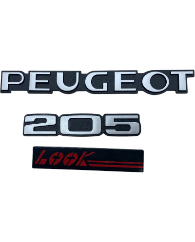 Logo Peugeot 205 LOOK rosso