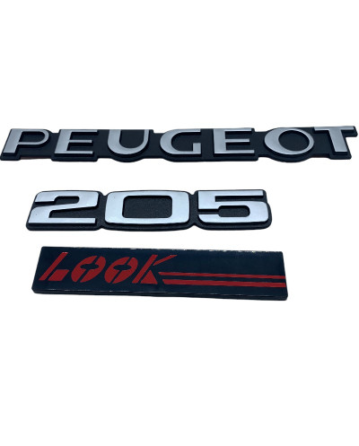 Logo Peugeot 205 look rouge