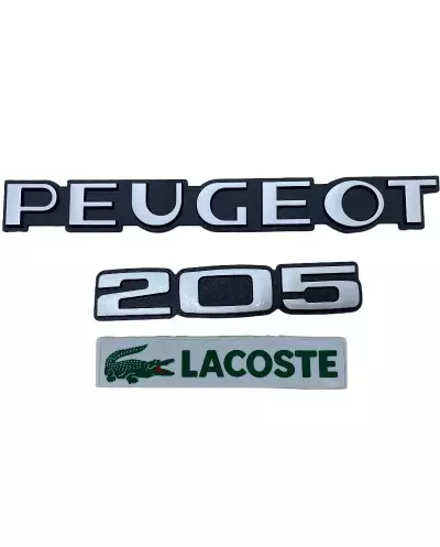Logotipo Peugeot 205 Lacoste