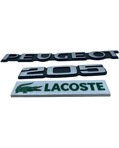 Logo Peugeot 205 Lacoste