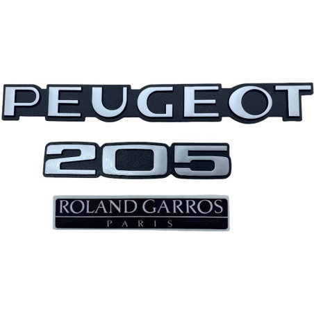 Logotipos de Peugeot 205 Roland Garros París