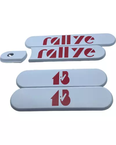 Kit of 5 white quarter panels Peugeot 205 Rallye 1.3