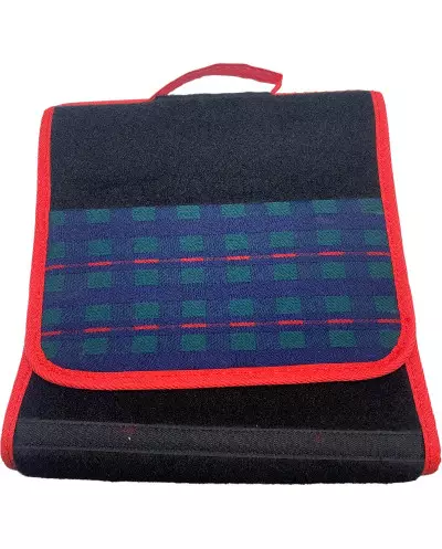 Boot bag black fabric Clan Renault Blue 4l