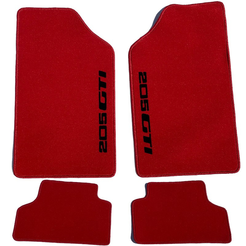 Tapis De Sol Rouge Pour Peugeot 205 GTI