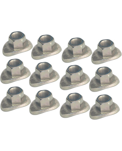 Kit Of 12 Short Rim Nuts Fastening For Citroën Méhari