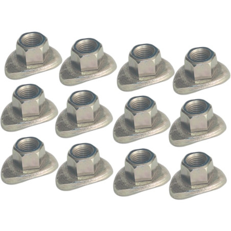 Kit Of 12 Short Rim Nuts Fastening For Citroën Méhari