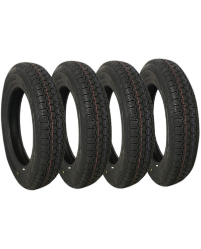 Juego de 4 neumáticos tubeless 135 R15 Citroën Méhari /Dyane /AMI 8/ACADIANE/2CV