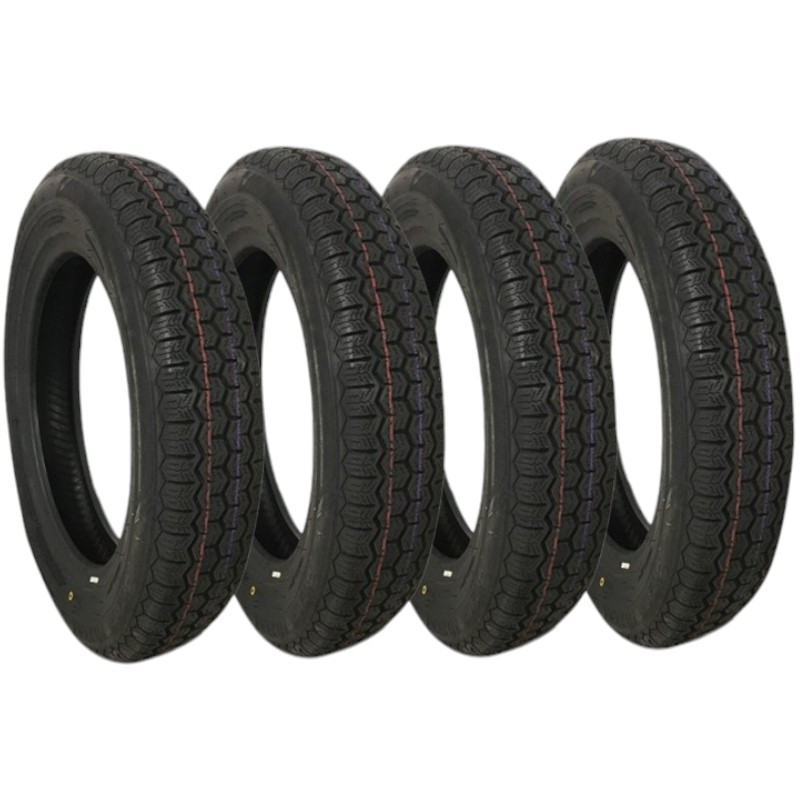 Lot 4 Pneus Tubeless 135 R15 Citroën Méhari / Dyane / AMI 8 / ACADIANE / 2CV